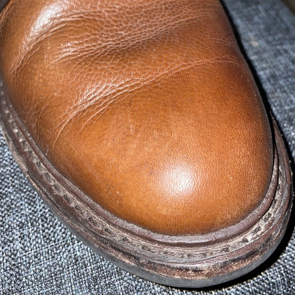 Allen Edmonds Leeds Plain Toe Blucher Dress Shoe - Picture 8 of 9
